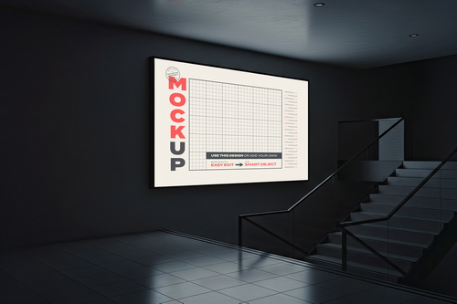 Bright Horizontal Backlight Sing Mockups