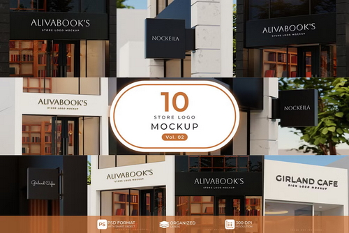 Sign & storefront logo mockup