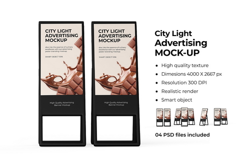A Stand Advertising Banner Mockup