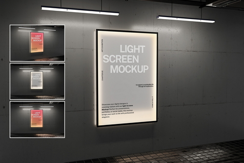 Light Screens Mockup