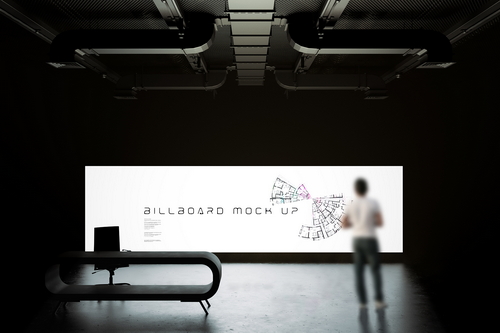 Digital Screen Advertising Mockup