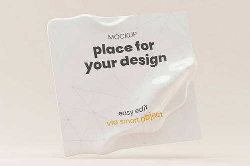 Wavy Distorted Poster Mockups
