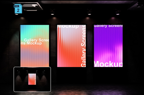 Gallery Screens Mockup