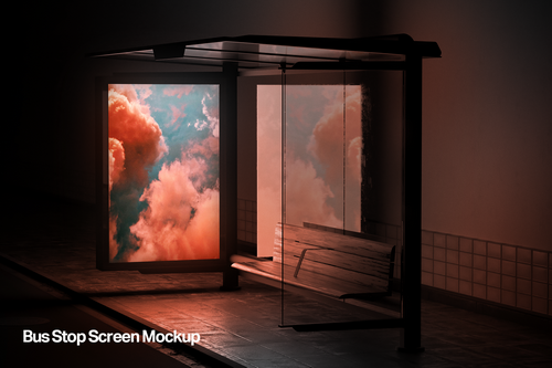 Bus Stop Screen Mockup