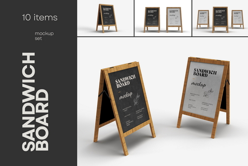 Sandwich Board Mockup