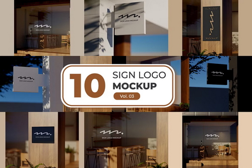 Sign & storefront logo mockup