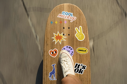 Skate Stickers Mockups