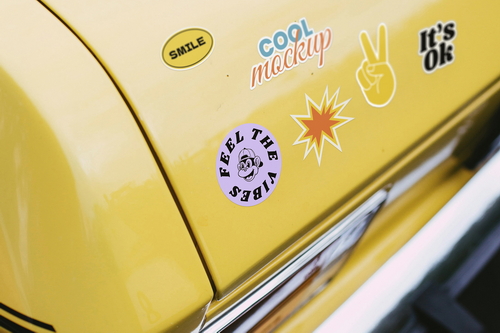 Car Stickers Creation Mockups