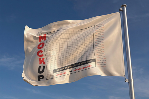 Realistic Waving Flags Mockups