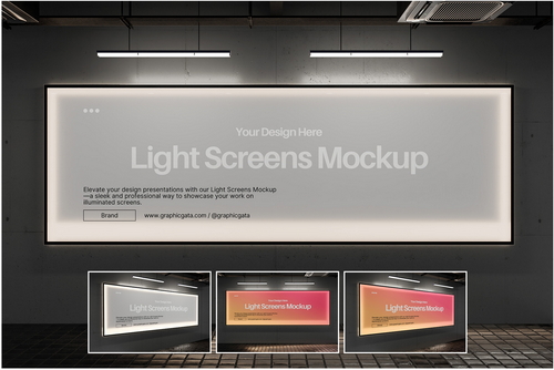 Light Screens Mockup