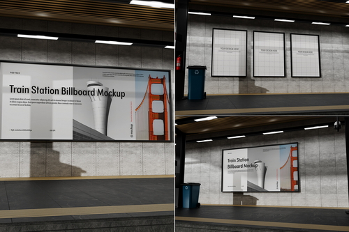 Advertising Billboard Mockup
