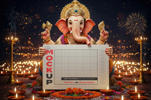 Ganesha Poster Mockups