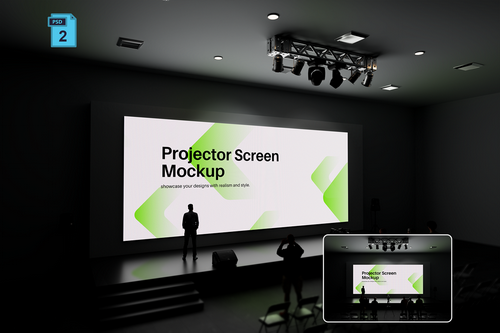 Projector Screen Mockup