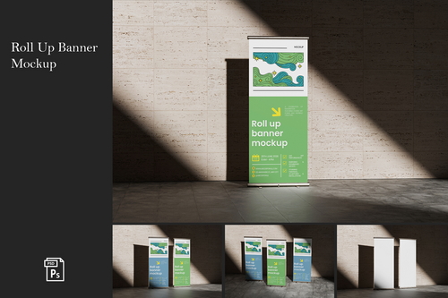 Roll Up Banner Mockup