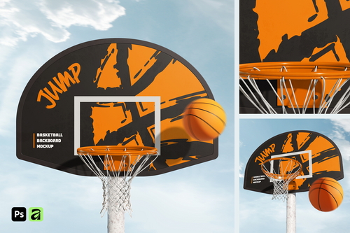 Outdoor Basketball Hoop Mockup