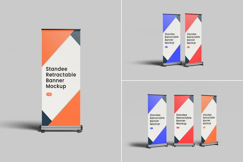 Rollup Stand Banner Mockup