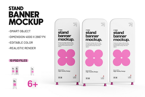 Stand Banner Mockup