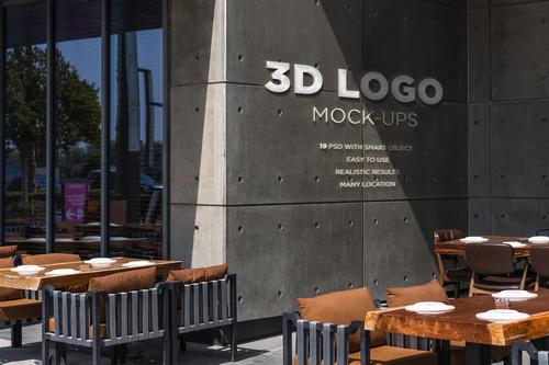 3D Logo MockUp Set