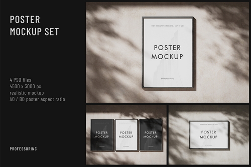 A0 / B0 Poster Mockup Set