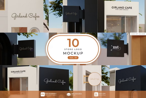 Sign & storefront logo mockup
