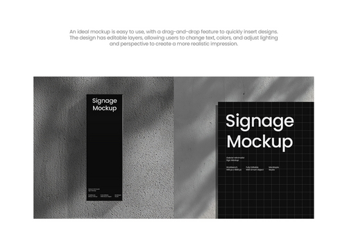 Gabriel Minimalist Signage Mockup