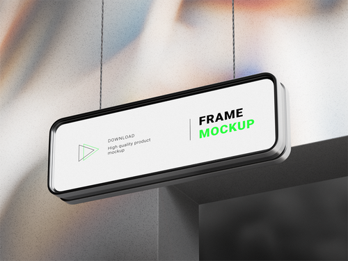 Rectangle Sign Mockup (1)