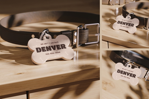 Pet ID Tag Mockup