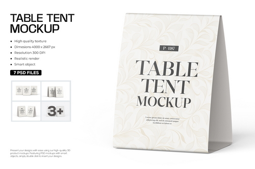 Table Tent Mockup