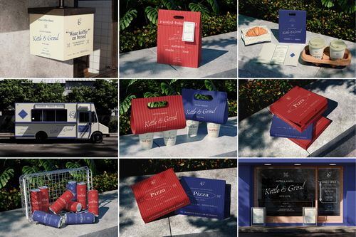 Coffee Shop, Bakery, Pizza Store, Restaurant Mockups