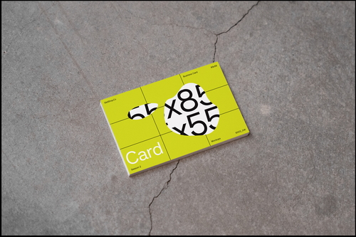 Concrete Minimal Business Card Mockup - 2_041