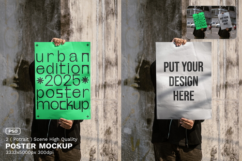 Poster Mockup / Urban Realistic Scene Series - VOL