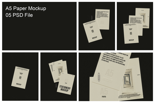 A5 Paper Mockup