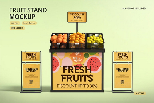 Fruit Stand Mockup