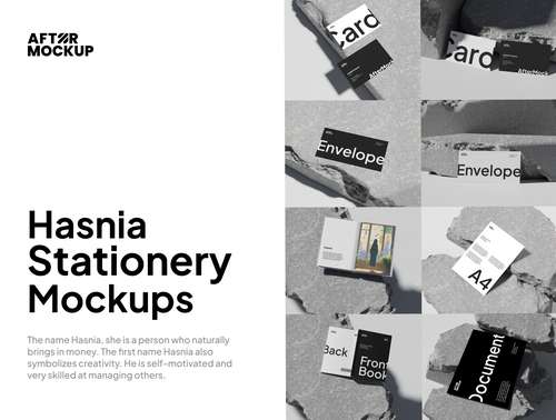 Hasnia Stationery Mockups