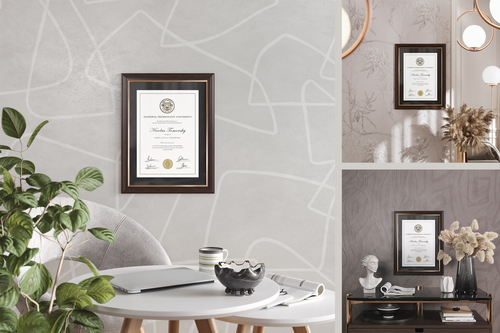 A4 Certificate Wall Frame Mockup