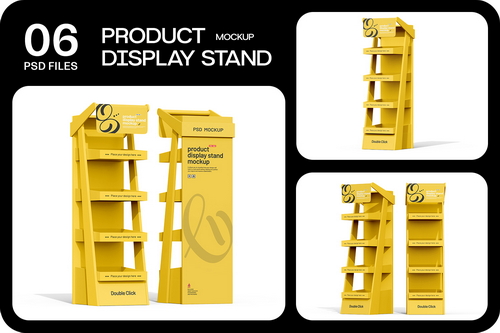 Advertising POS Display Rack Mockup