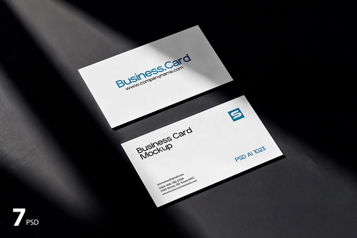 Elegant Business Card Mockup PSD