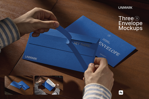 Envelope Mockups in hand