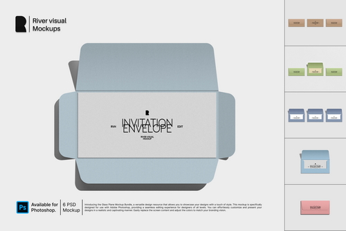 Invitation Letter Envelope Mockup Series