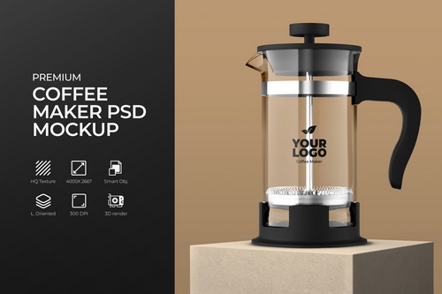 Coffee or Tea Maker Mockup