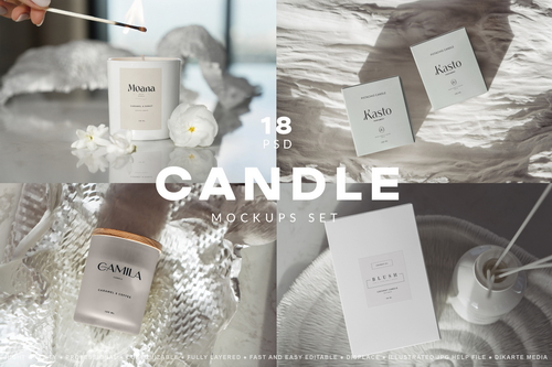 Candle Mockups Set