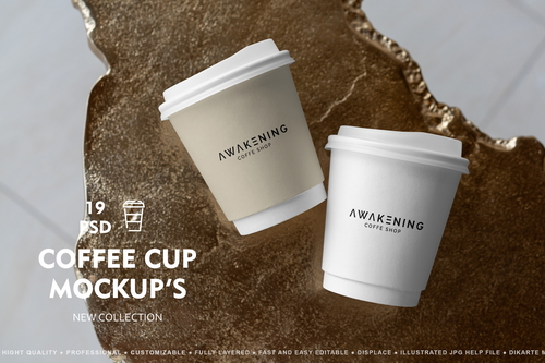 Coffee Cup MockUp Set