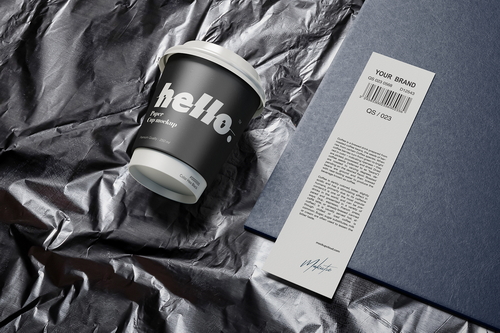Paper Cup 8oz 250ml Mock up