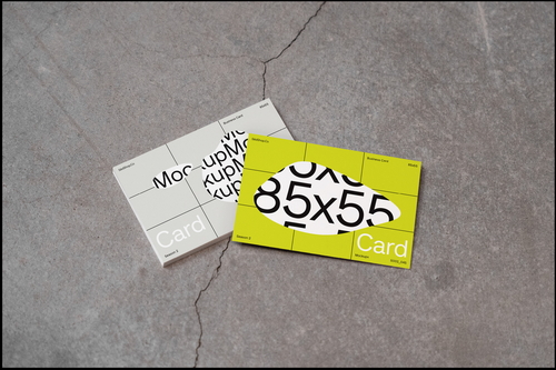Concrete Minimal Business Card Mockup - 2_045