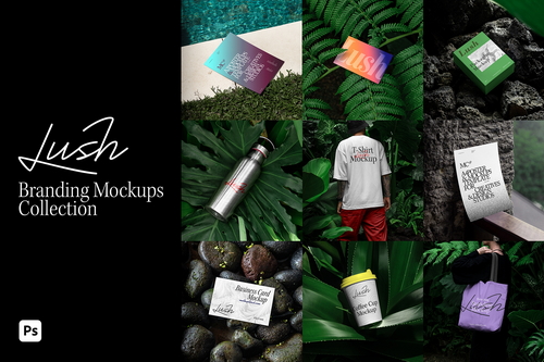 Branding Tropical Nature Identity Mockups / Lush Series