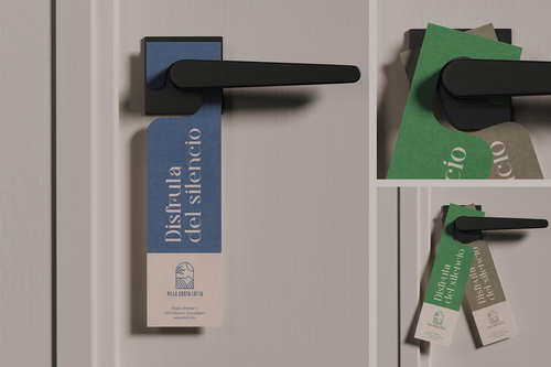 Hotel Door Hanger Mockup