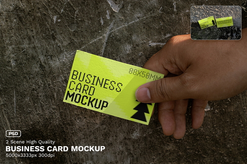 Business Card Mockup / Urban Realistic Scene Mockup - VOL