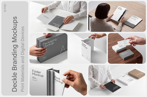 Identity Branding Mockups / Deckle Series