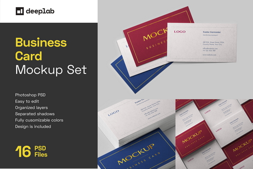 Business Card Mockup Set