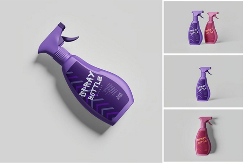 Spray Bottle Mockup
